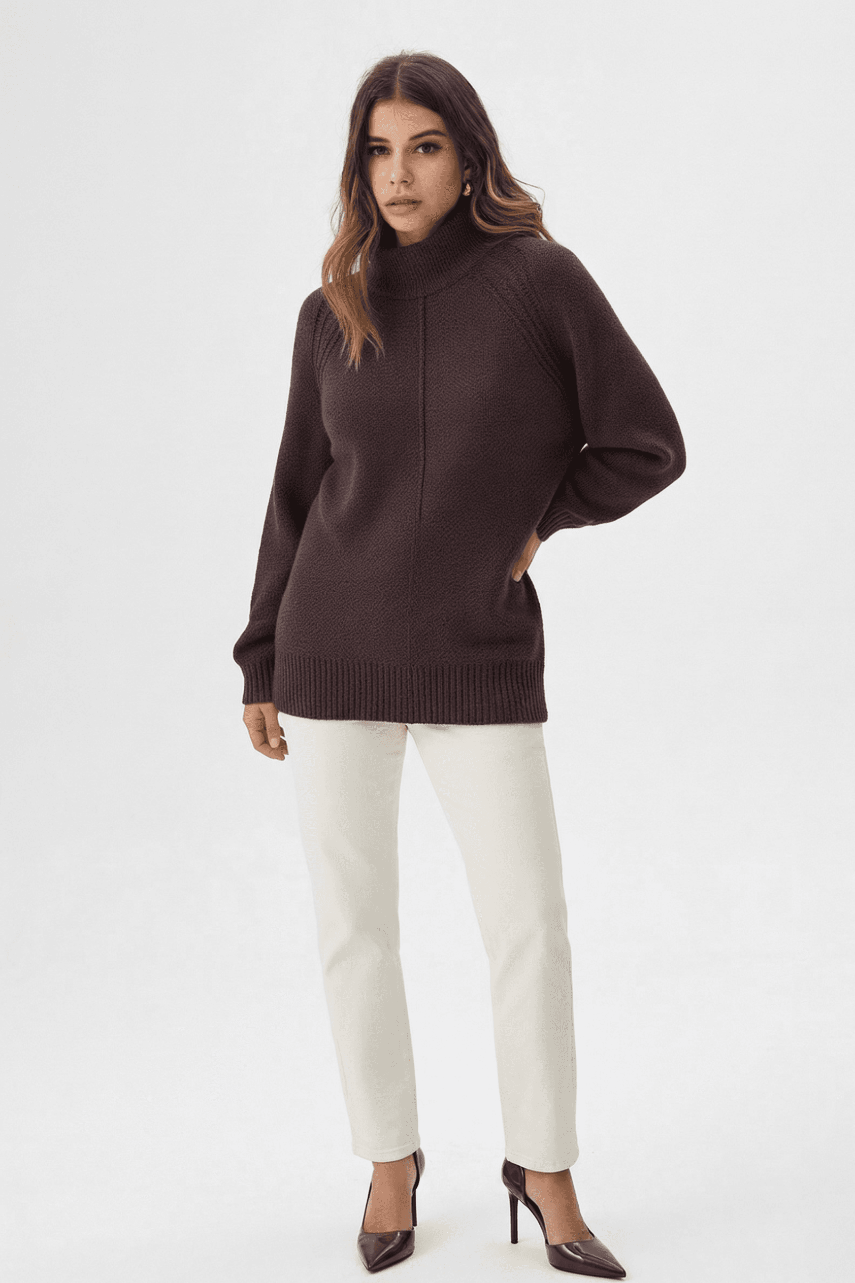 Suéter Punto Grueso Cuello Tortuga 1