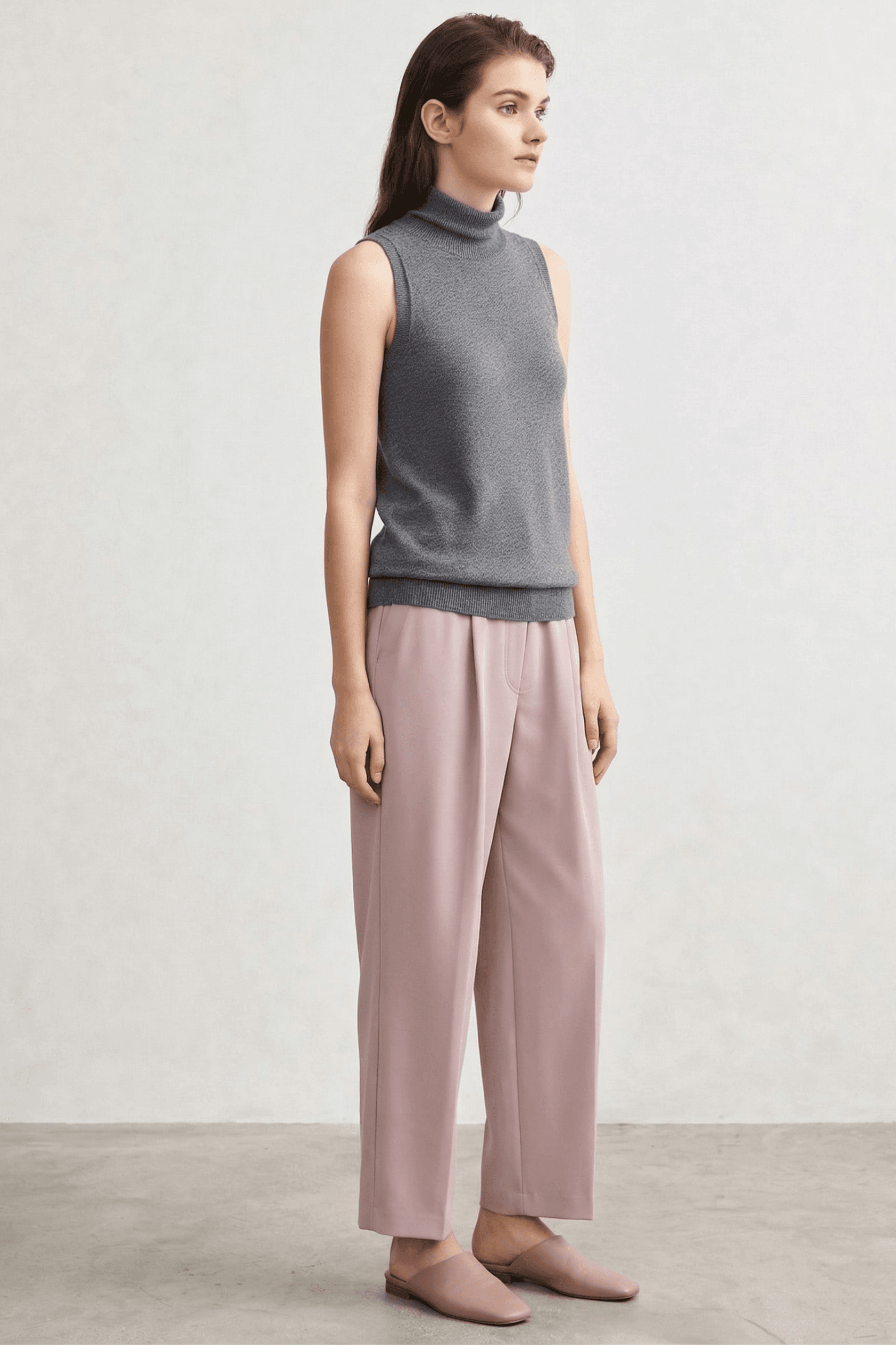 Top Sin Mangas Cuello Alto 1