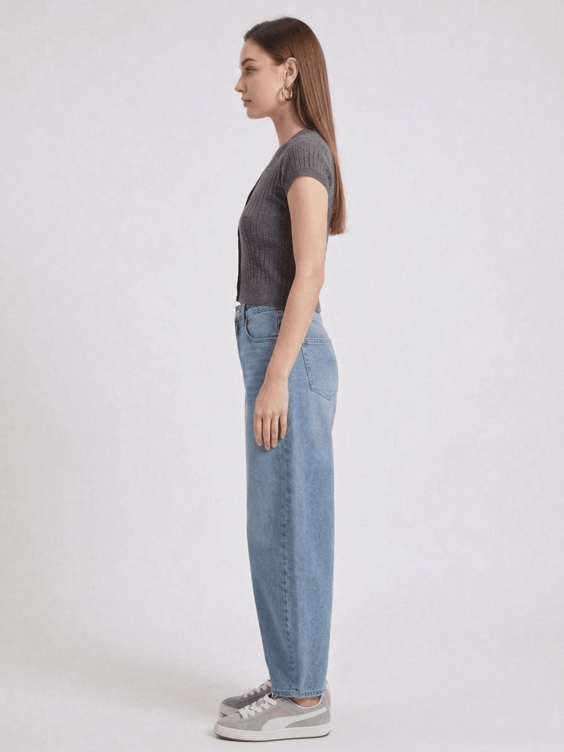 Blusa Manga Corta Punto Acanalado 3