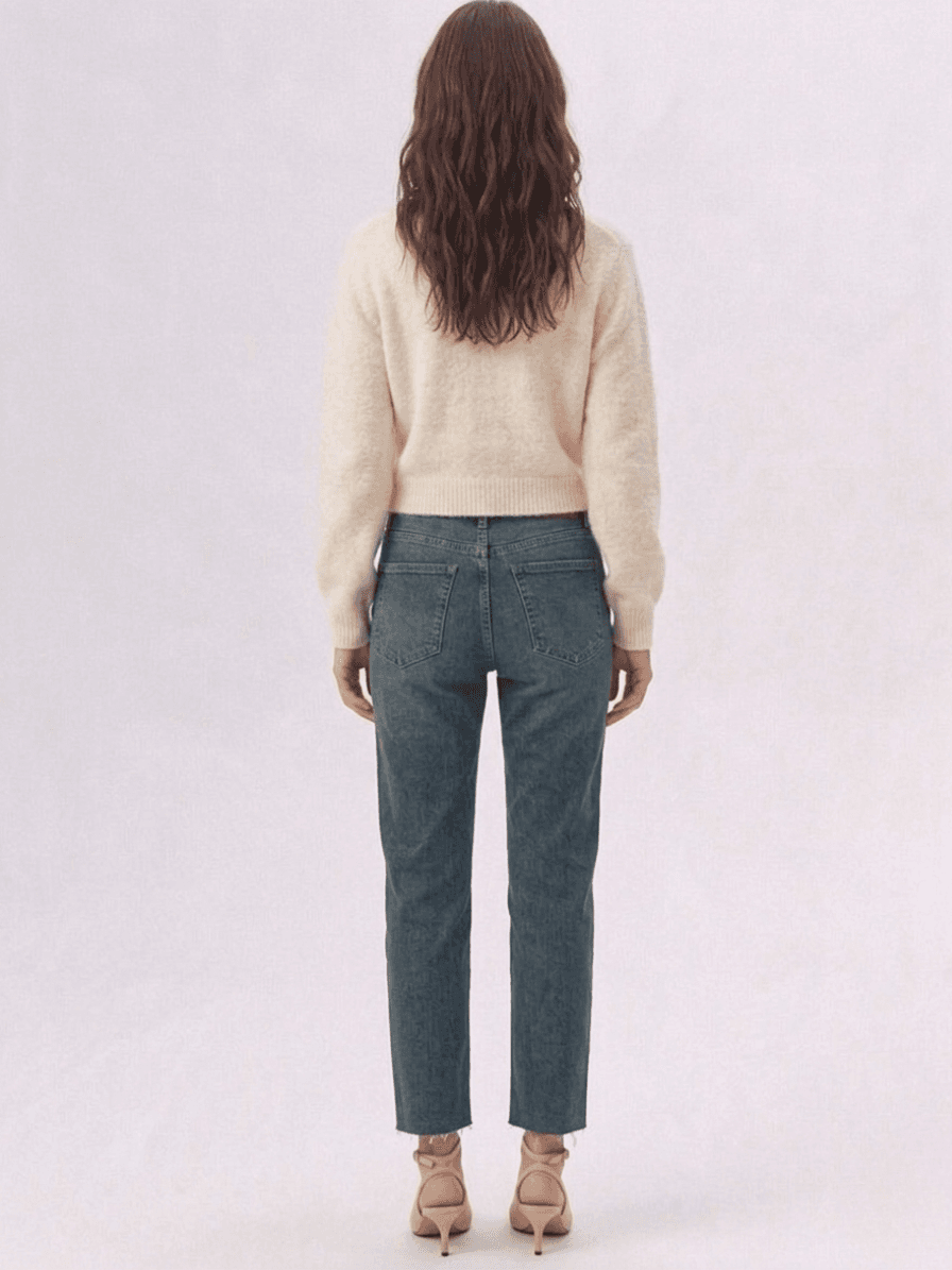 Suéter de Punto Tacto Suave Cuello V 4