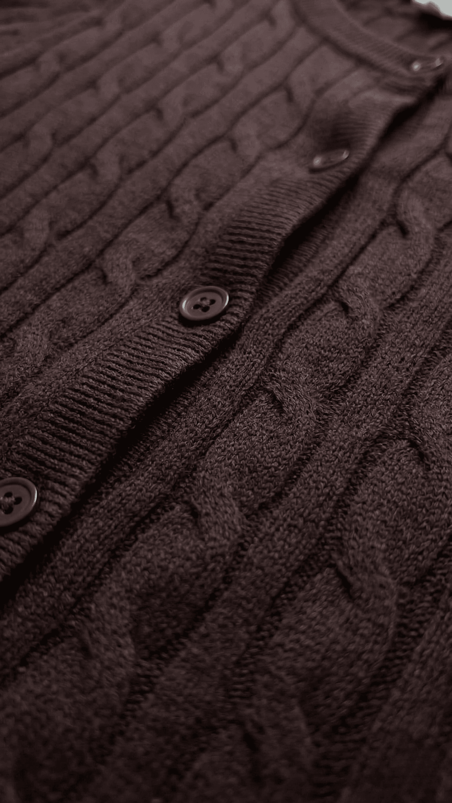 Cárdigan trenzado cuello redondo 2