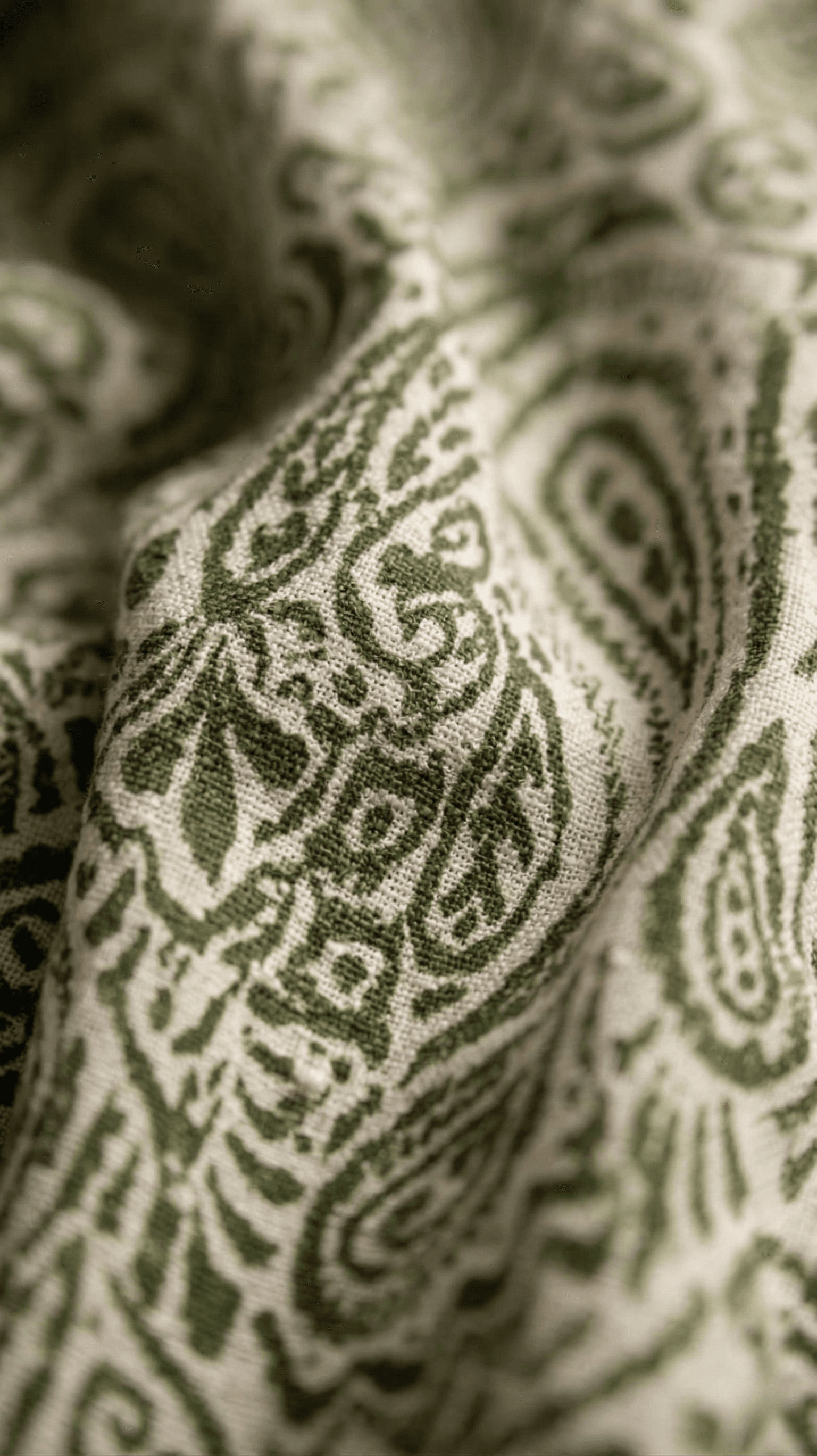 Vestido Corto con Estampado Paisley Verde — vista 2