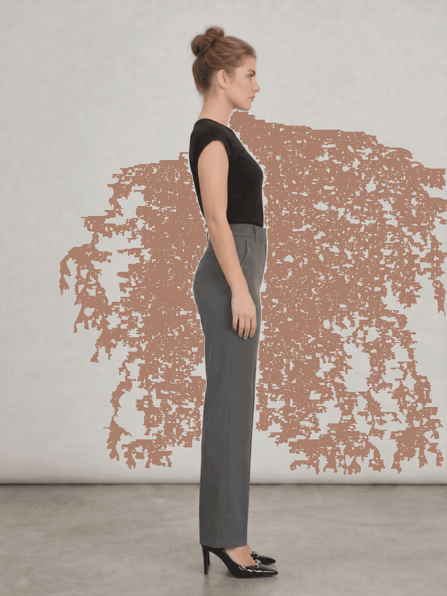 Pantalón de Vestir Fluido Corte Recto 3