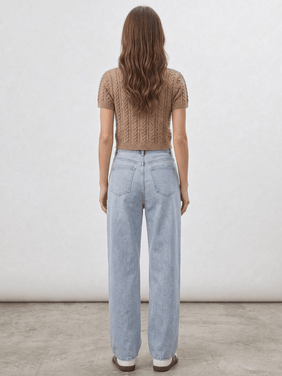 Playera de Punto Trenzado (Cable Knit) 4