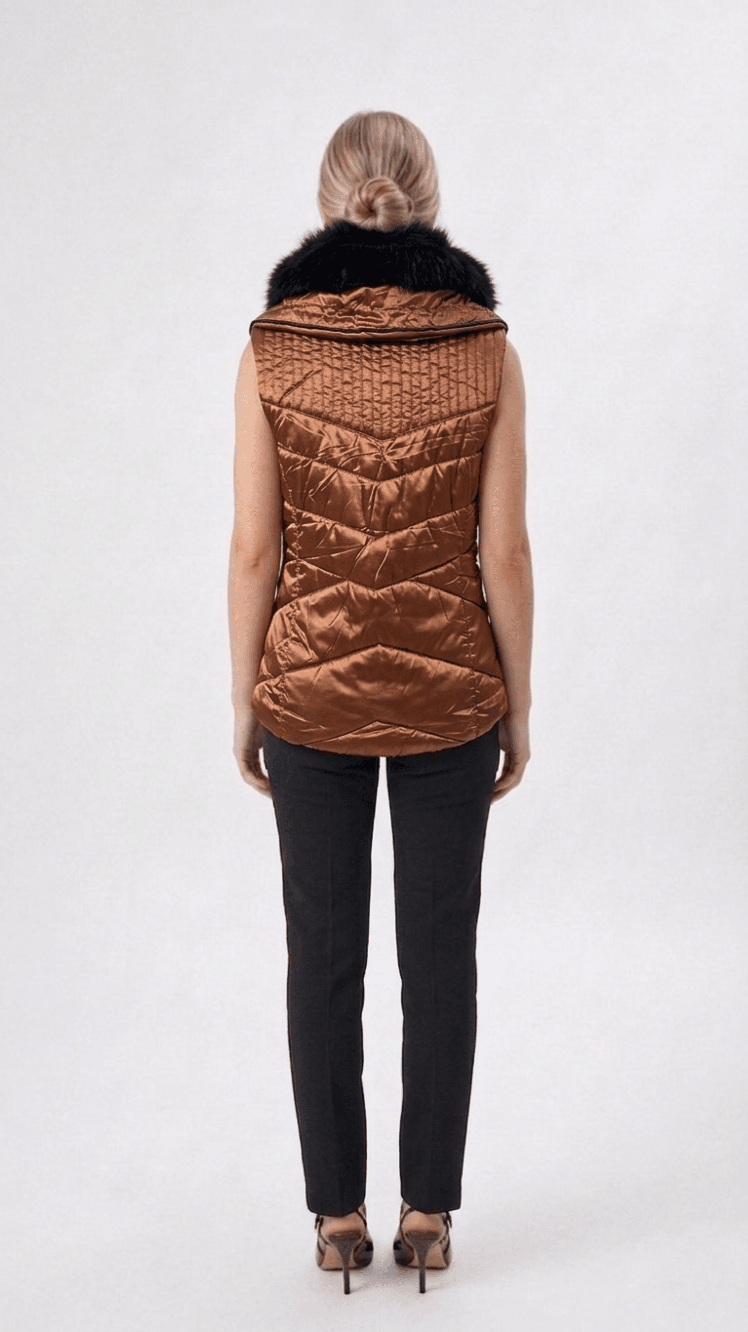 Chaleco Acolchonado Efecto Brillo 4