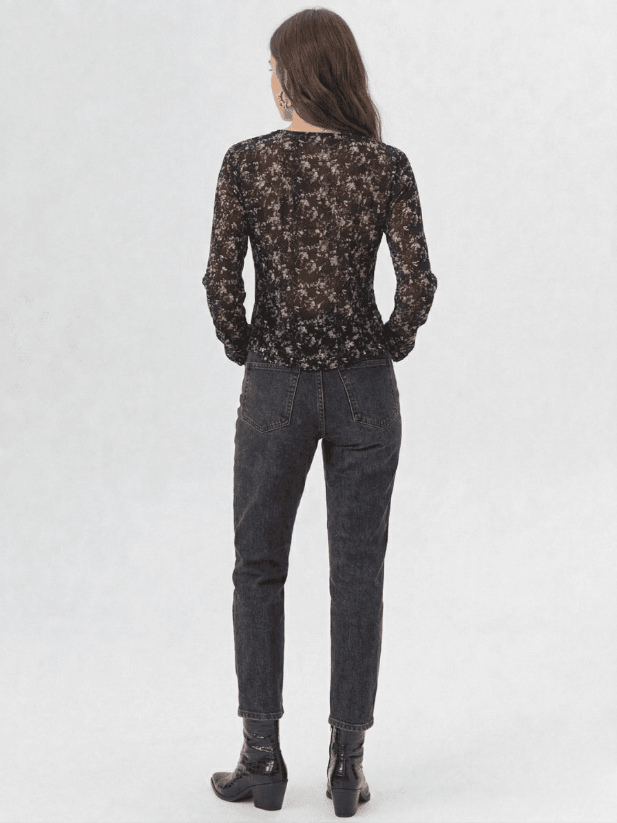 Blusa Gasa Cruzada Estampado Floral 4