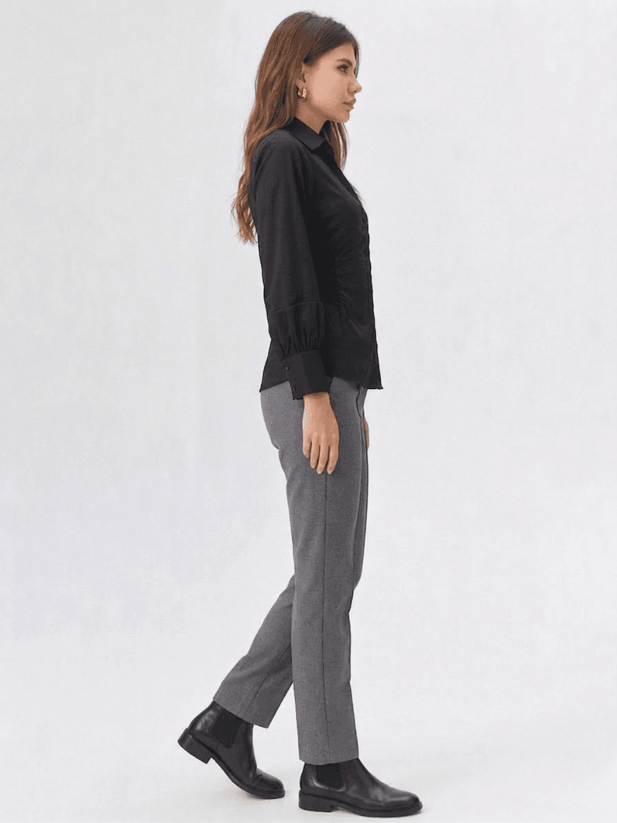 Camisa Entallada Estilo Minimal 3