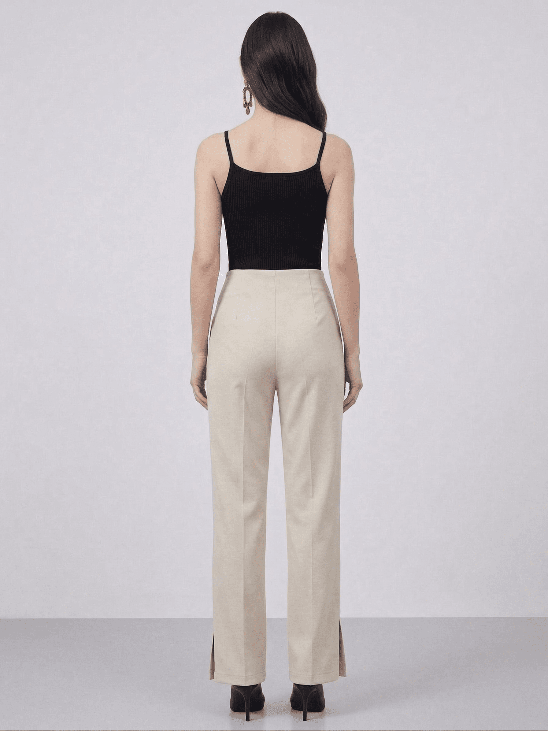 Pantalón Recto con Aberturas Frontales 4