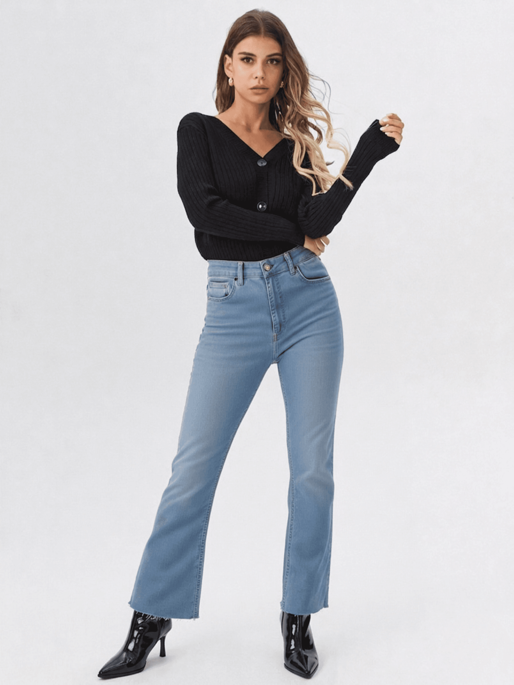 Jeans Acampanados Stretch 1