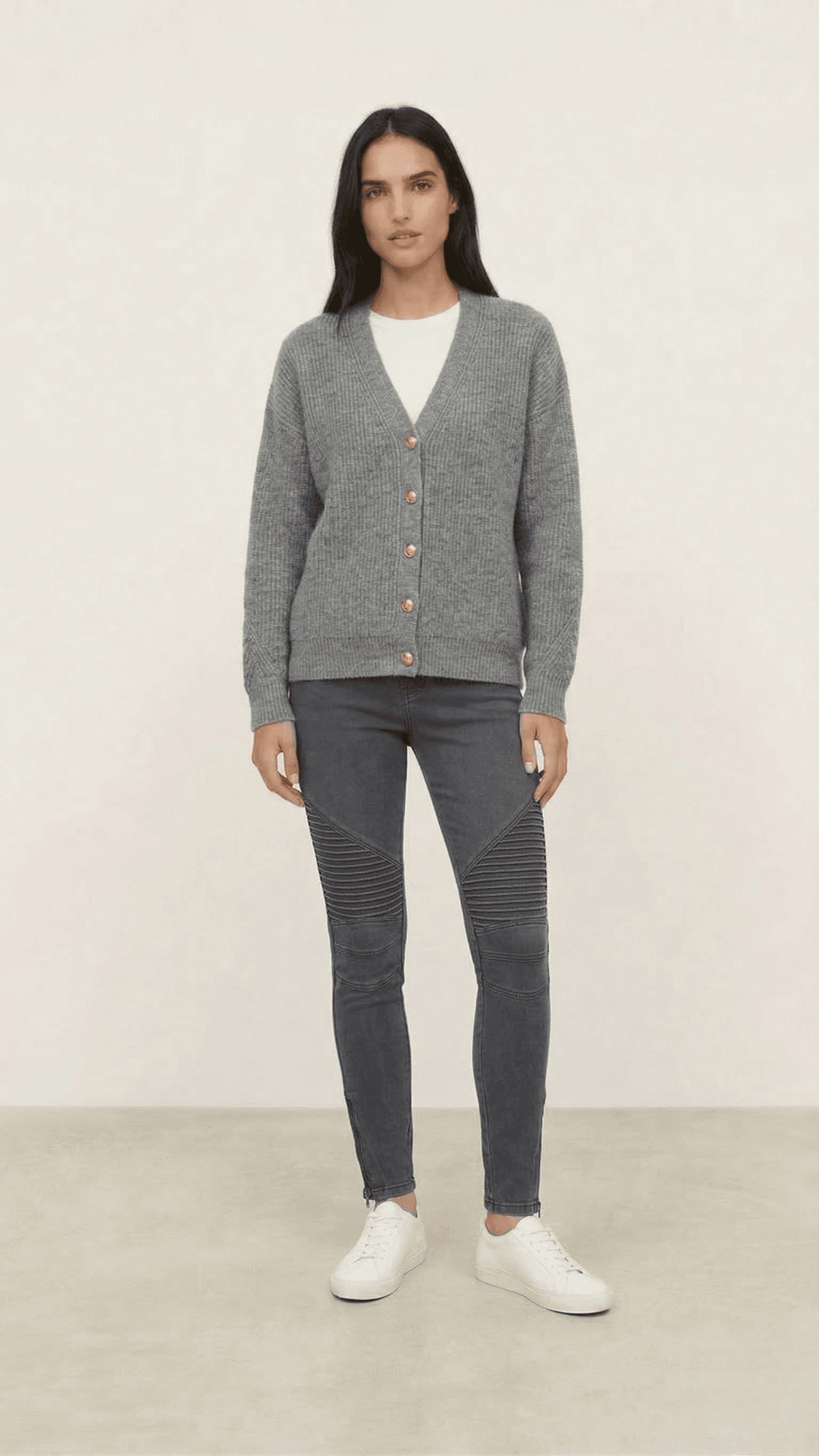 Pantalón Skinny Textura Motera 1