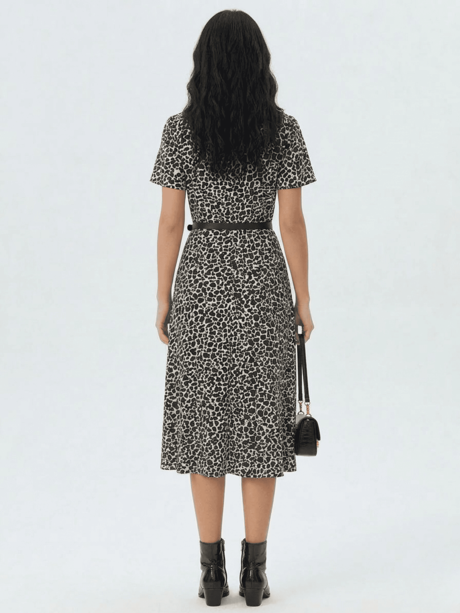 Vestido Midi Estampado Geométrico 4