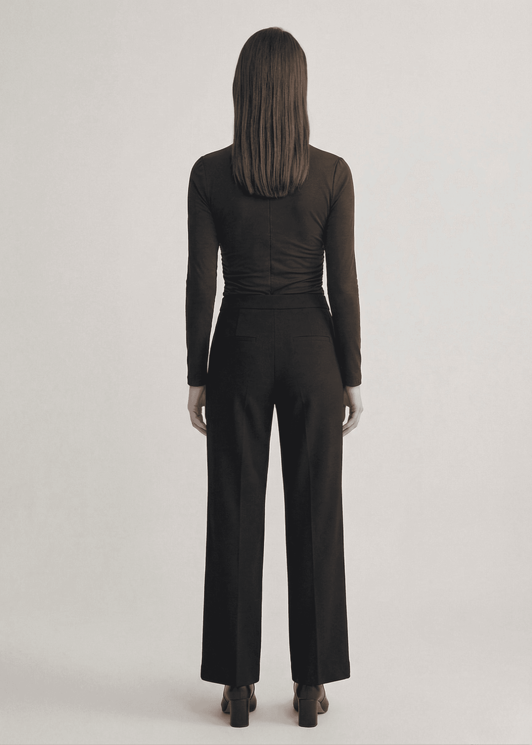 Top Cuello Subido con Frunces y Botonadura 4