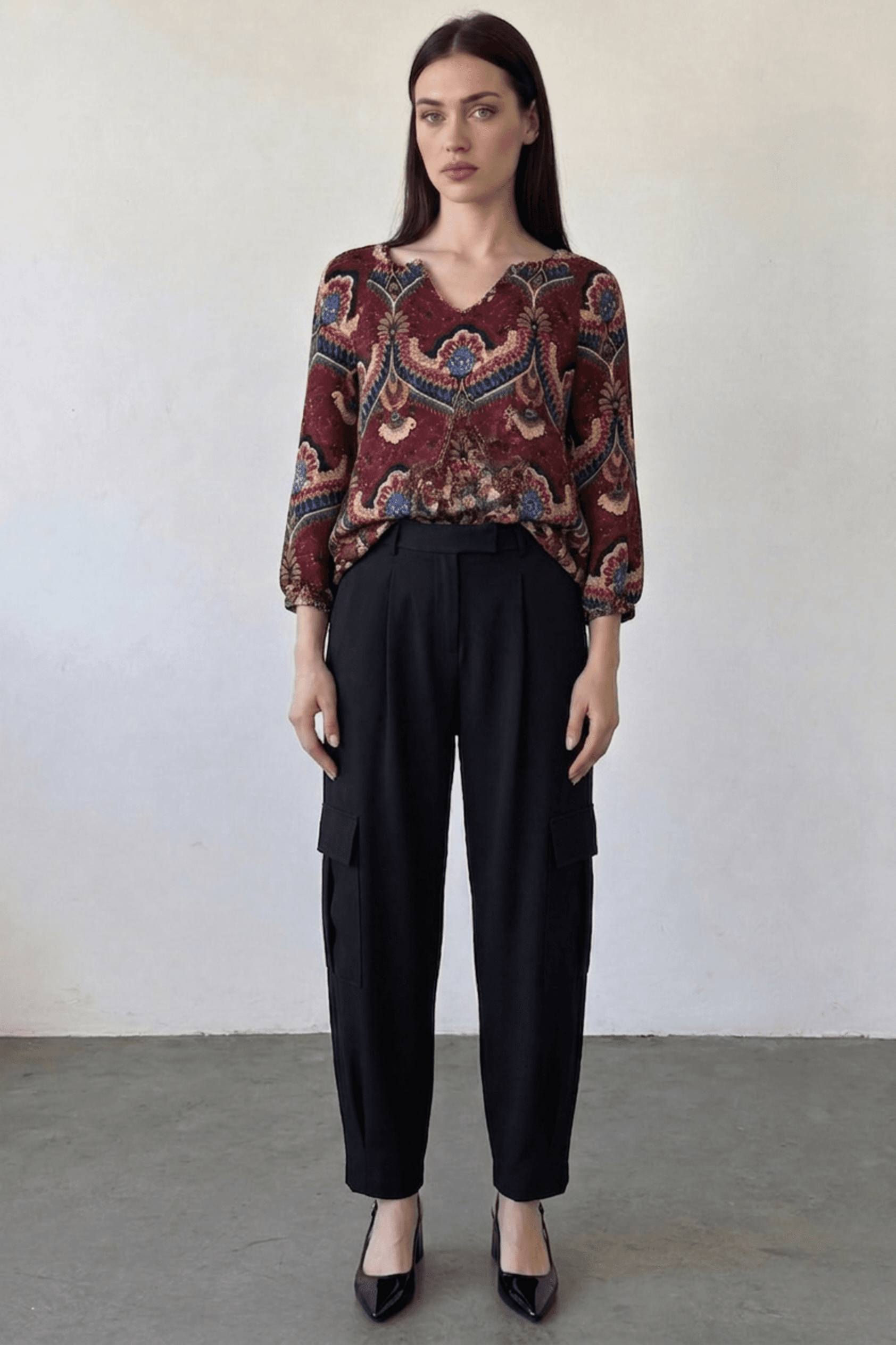 Blusa Fluida Estampado Paisley 1