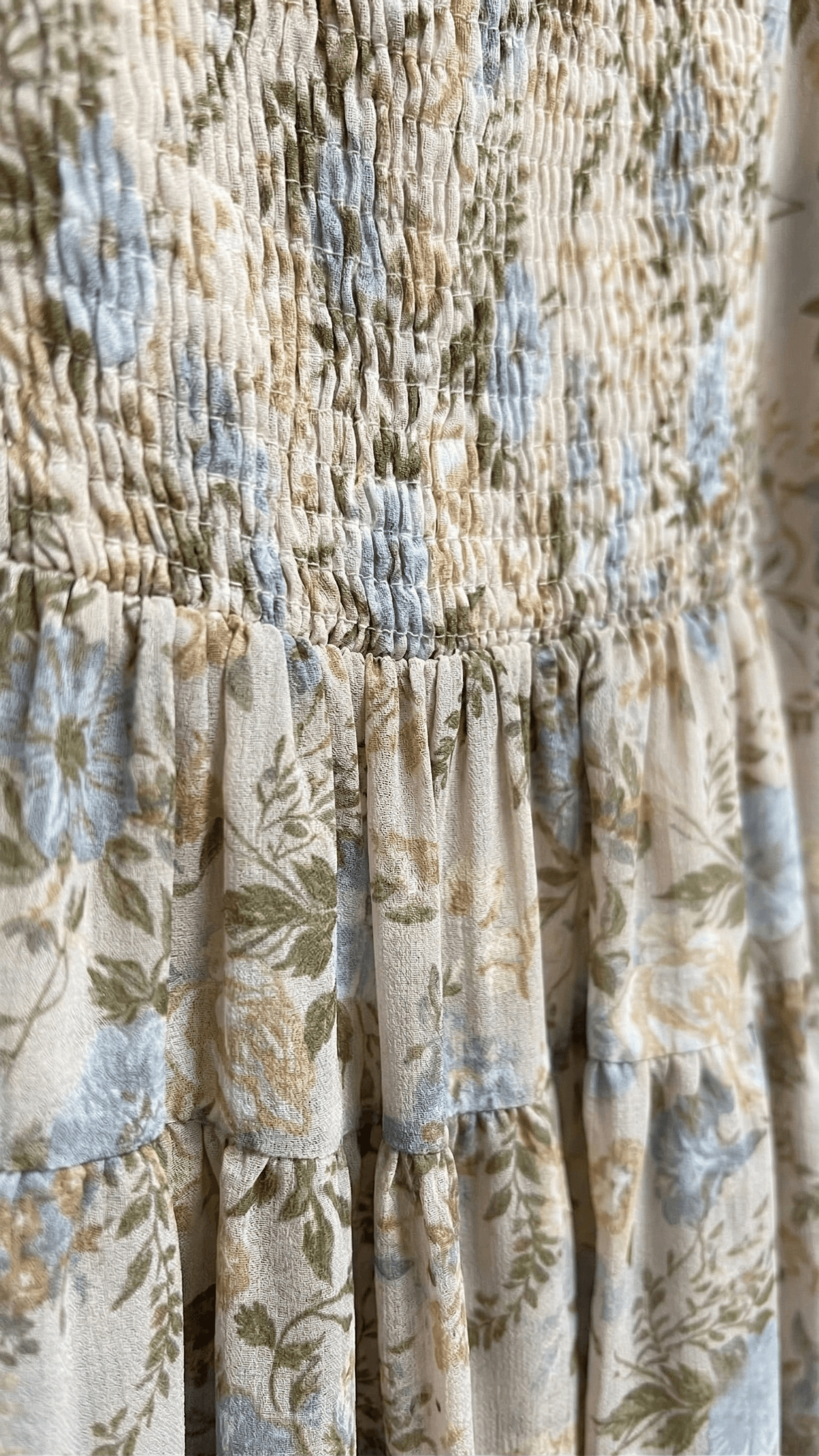 Vestido Corto Estampado Floral Beige 2