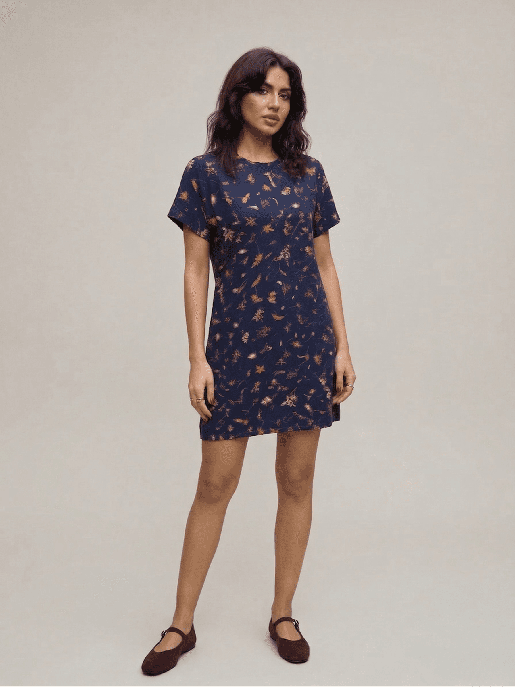 Vestido Corto Estampado