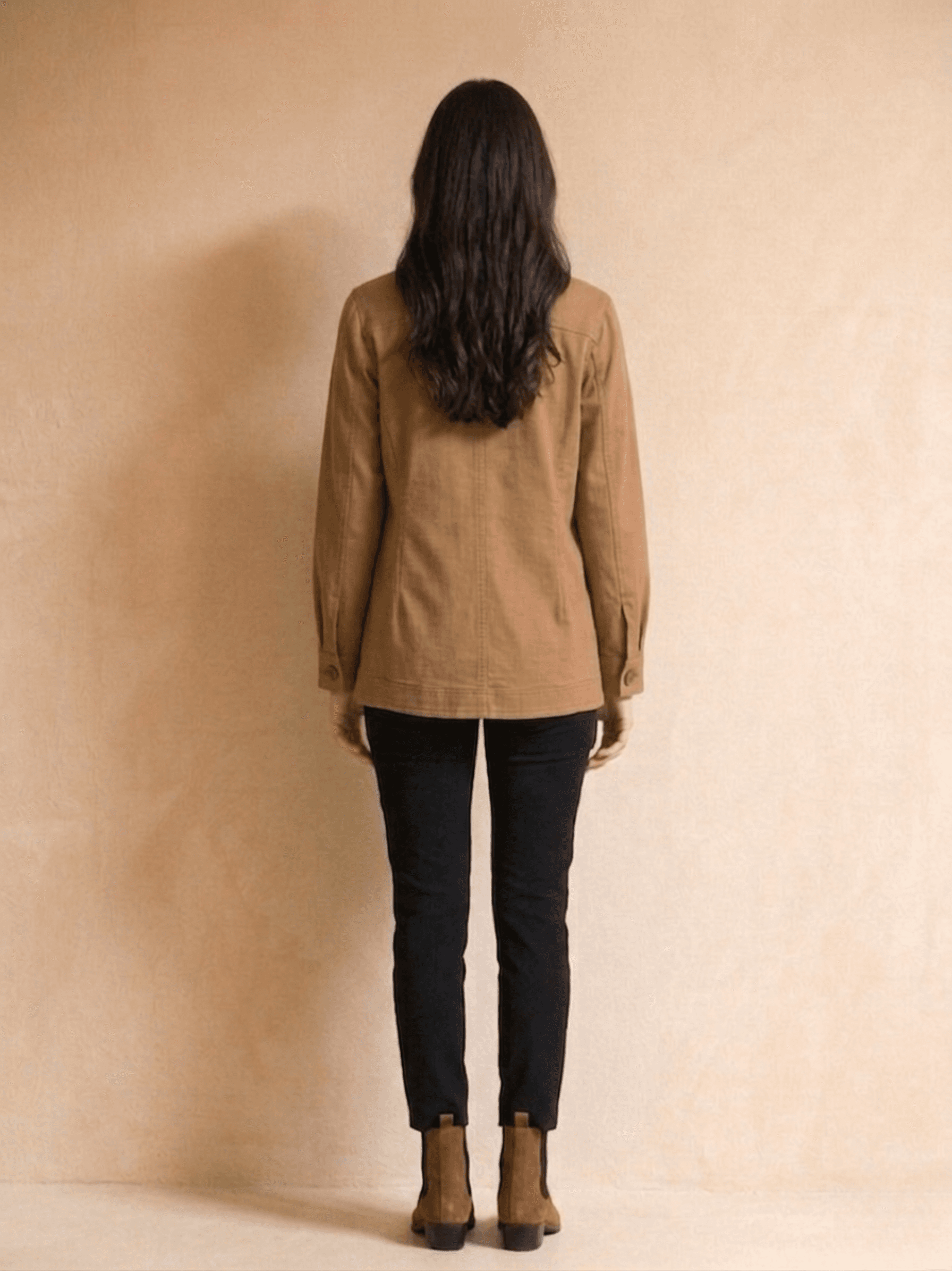 Sobrecamisa Camel con Botones Grandes 4