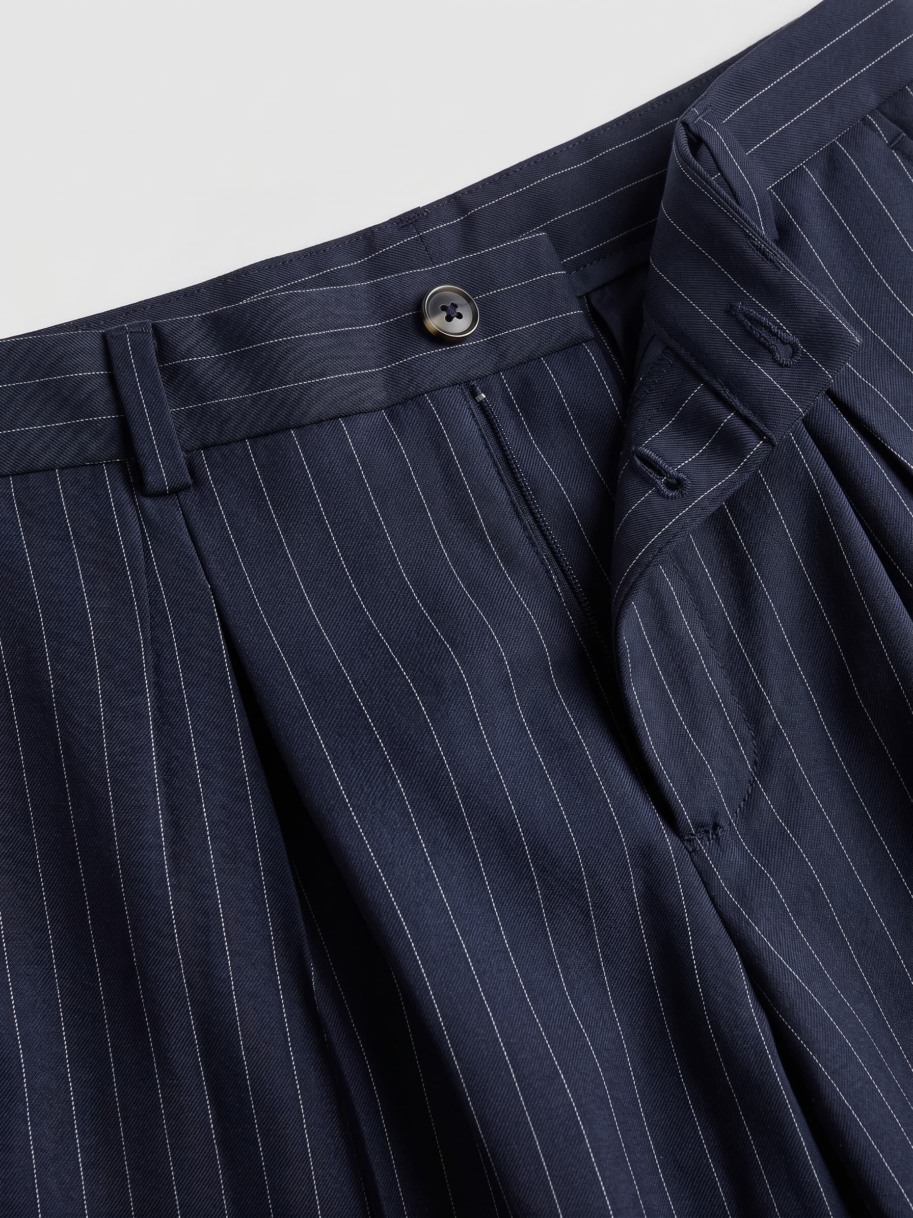 Pantalón de Vestir de Pernera Ancha a Rayas — vista 2