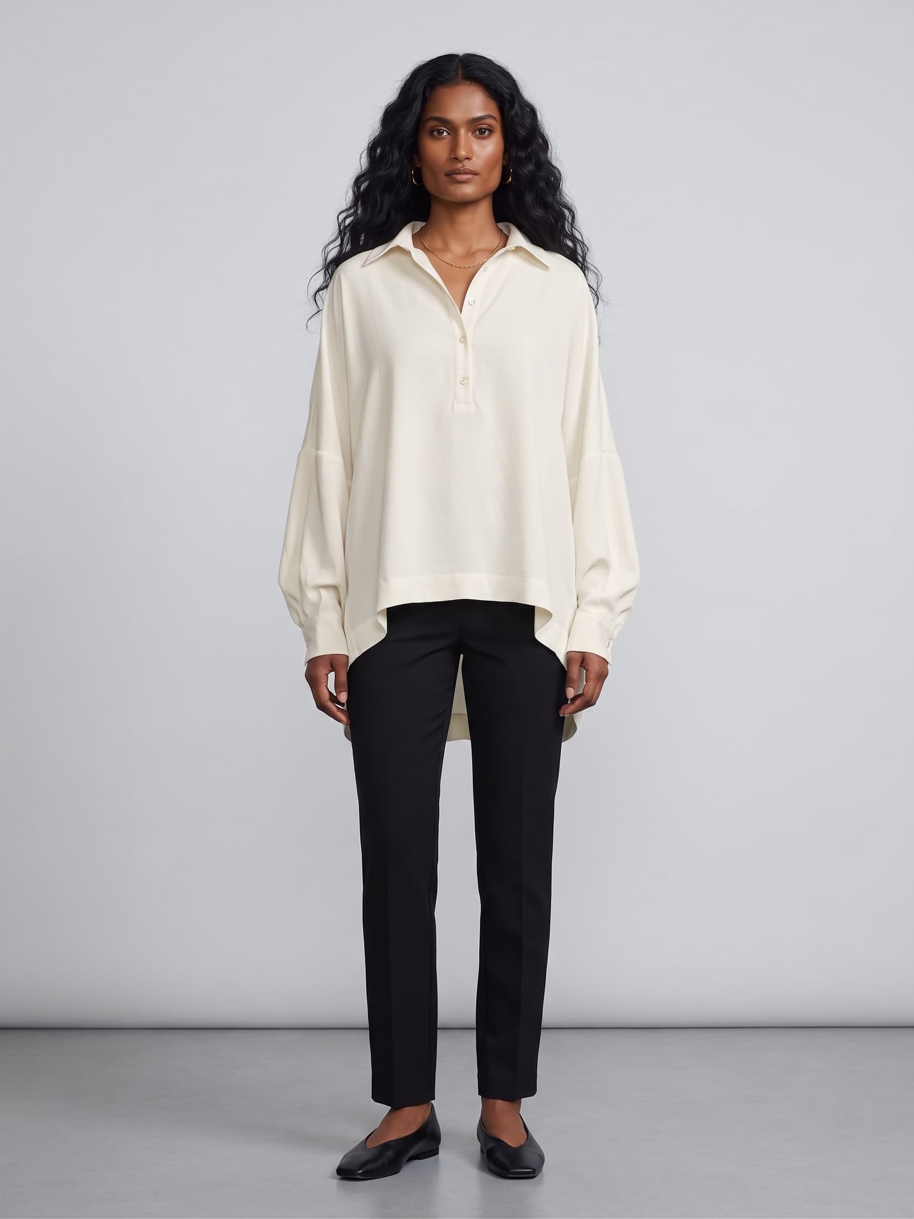 Blusa Camisera Holgada